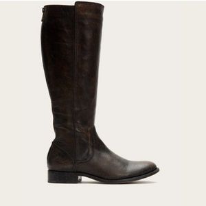 Frye Women's Melissa Stud Back Zip Boots in Black